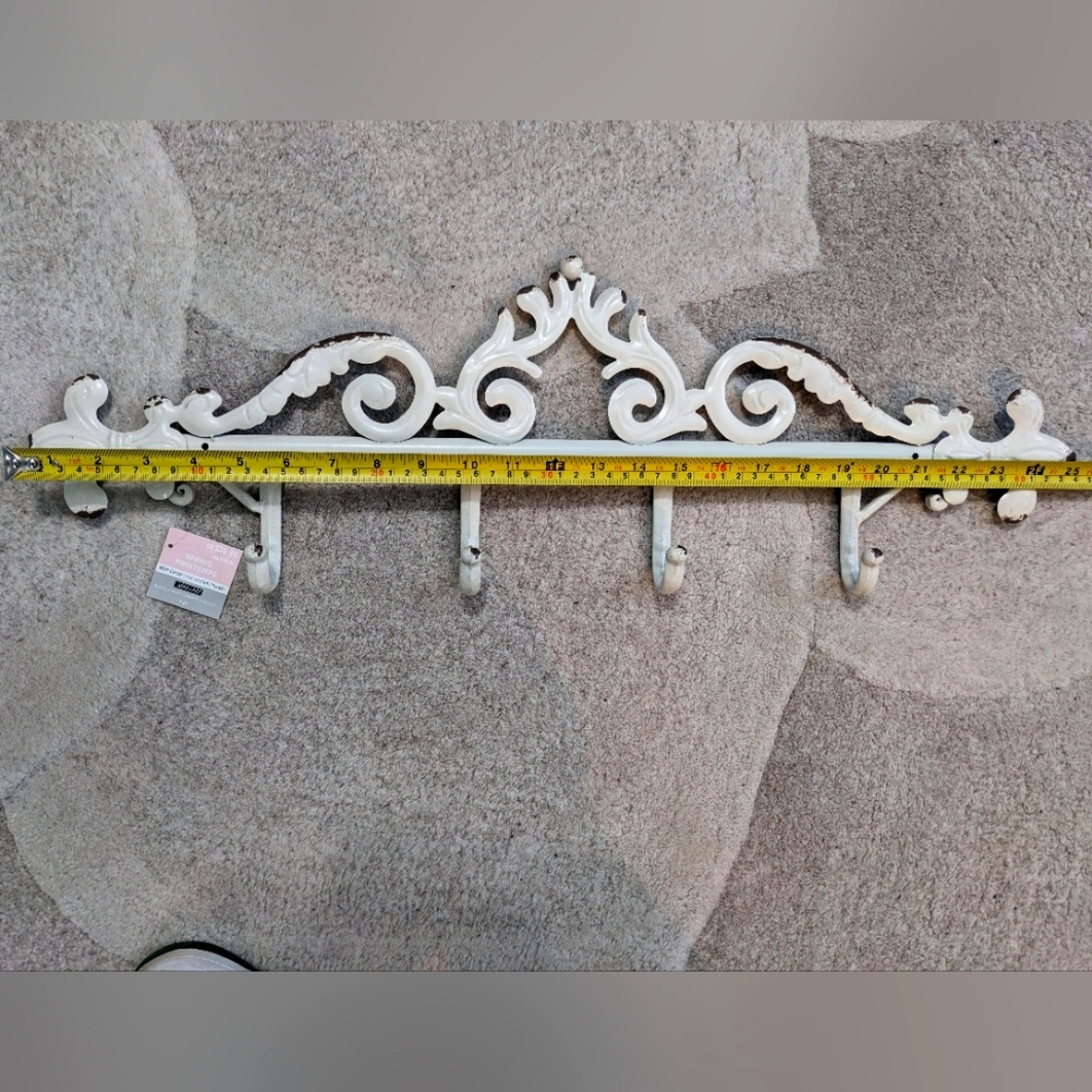 Metal Wall Decor with Hooks
